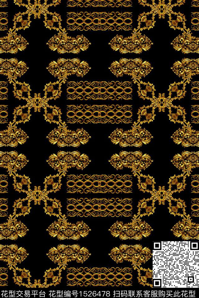 男装宫廷风欧洲数码印花华亿平台下载（图片编号: 1526478） - 瓦栏（Walan）