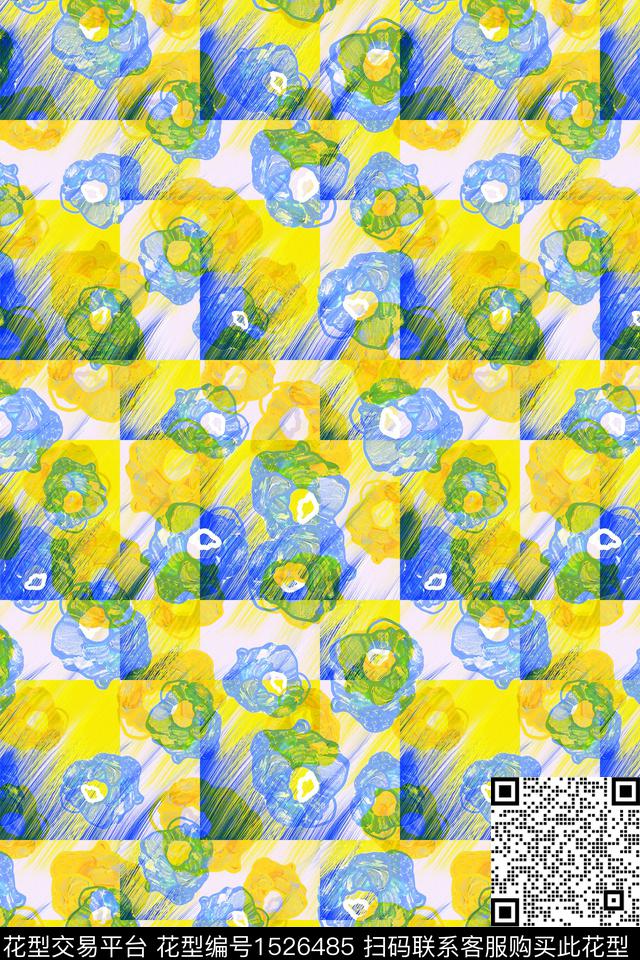 小清新小碎花年轻女性数码印花华亿平台下载（图片编号: 1526485） - 瓦栏（Walan）