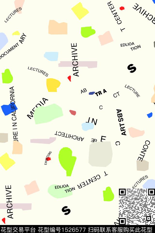 运动几何字母数码印花华亿平台下载（图片编号: 1526577） - 瓦栏（Walan）