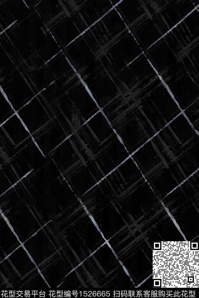 男装线条抽象数码印花华亿平台下载（图片编号: 1526665） - 瓦栏（Walan）