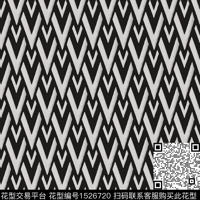 大牌男装趣味几何数码印花华亿平台下载（图片编号: 1526720） - 瓦栏（Walan）