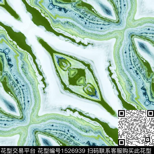 抽象男装几何数码印花华亿平台下载（图片编号: 1526939） - 瓦栏（Walan）