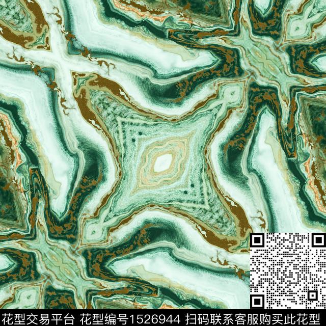 抽象男装几何数码印花华亿平台下载（图片编号: 1526944） - 瓦栏（Walan）