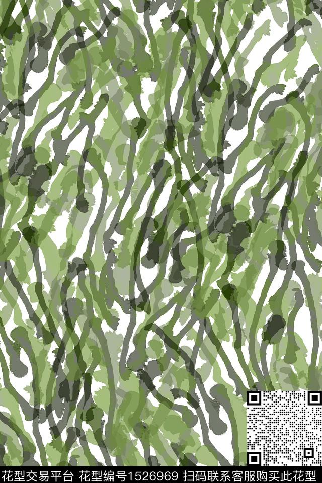 抽象男装休闲户外数码印花华亿平台下载（图片编号: 1526969） - 瓦栏（Walan）