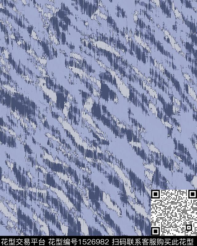 抽象男装肌理破损数码印花华亿平台下载（图片编号: 1526982） - 瓦栏（Walan）