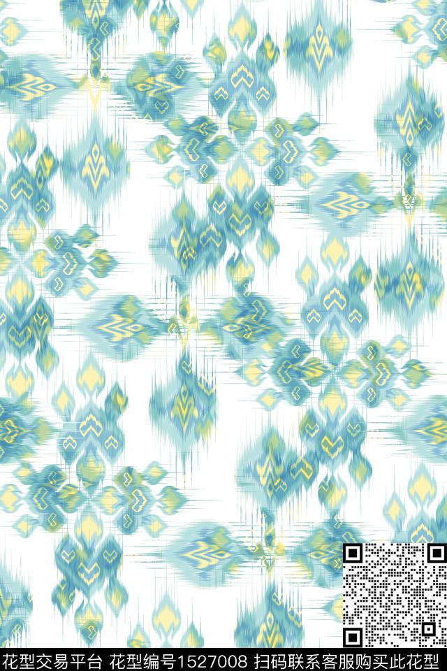 民族风小清新女装数码印花华亿平台下载（图片编号: 1527008） - 瓦栏（Walan）