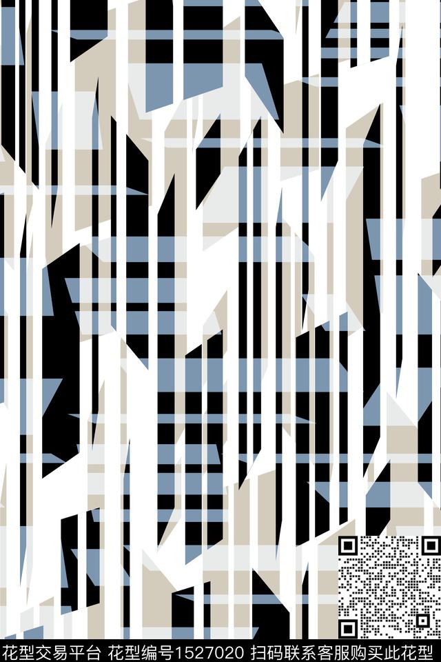 字母抽象男装数码印花华亿平台下载（图片编号: 1527020） - 瓦栏（Walan）