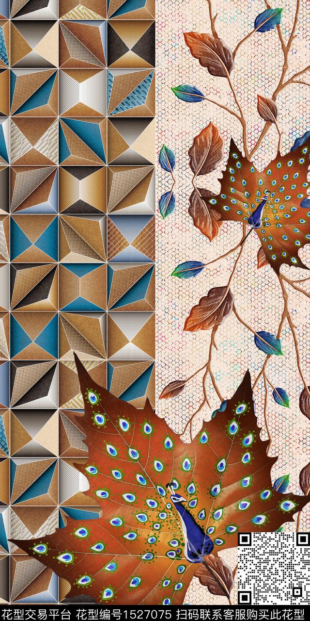 香云纱金色中国风数码印花华亿平台下载（图片编号: 1527075） - 瓦栏（Walan）