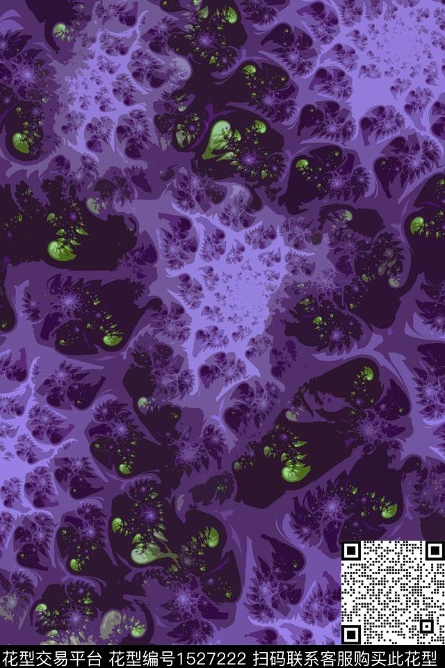 抽象女装肌理数码印花华亿平台下载（图片编号: 1527222） - 瓦栏（Walan）