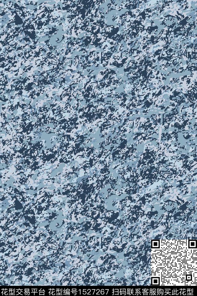 抽象男装肌理数码印花华亿平台下载（图片编号: 1527267） - 瓦栏（Walan）