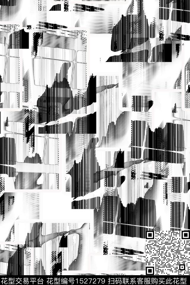 抽象男装满版散花数码华亿平台数码印花华亿平台下载（图片编号: 1527279） - 瓦栏（Walan）