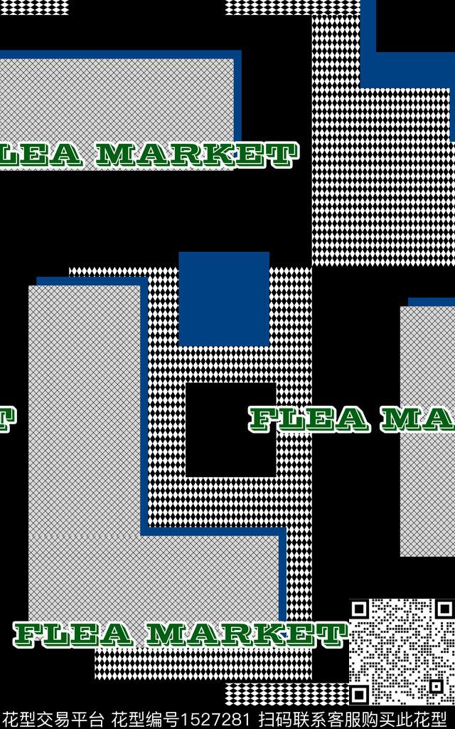 字母满版散花几何传统印花华亿平台下载（图片编号: 1527281） - 瓦栏（Walan）