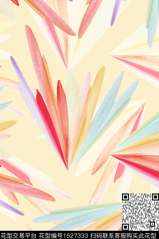 小清新抽象肌理数码印花华亿平台下载（图片编号: 1527333） - 瓦栏（Walan）