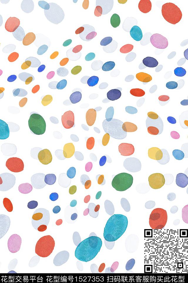 女装几何波点数码印花华亿平台下载（图片编号: 1527353） - 瓦栏（Walan）