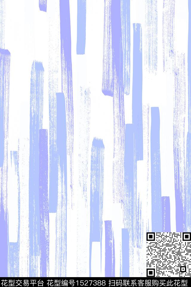 水彩女装线条数码印花华亿平台下载（图片编号: 1527388） - 瓦栏（Walan）