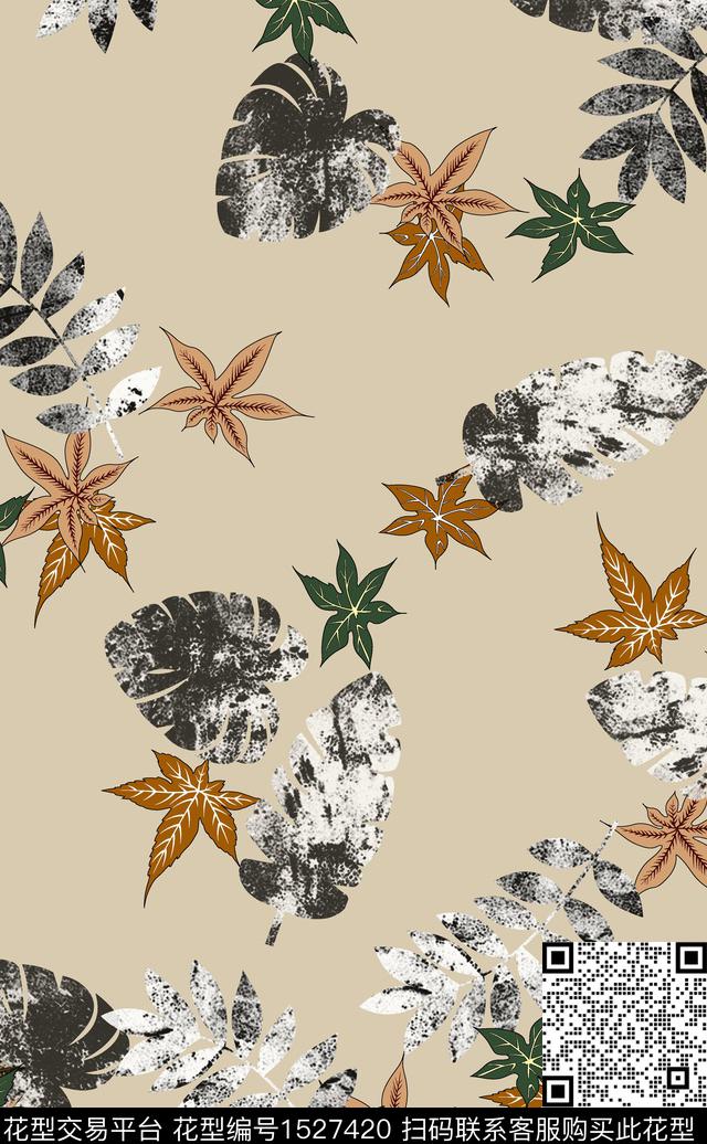 花卉女装连衣裙数码印花华亿平台下载（图片编号: 1527420） - 瓦栏（Walan）