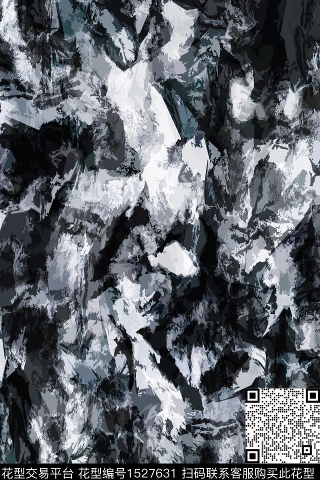 抽象男装肌理数码印花华亿平台下载（图片编号: 1527631） - 瓦栏（Walan）