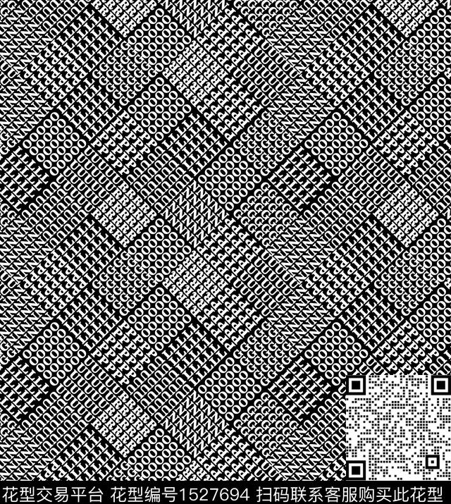 字母抽象肌理数码印花华亿平台下载（图片编号: 1527694） - 瓦栏（Walan）