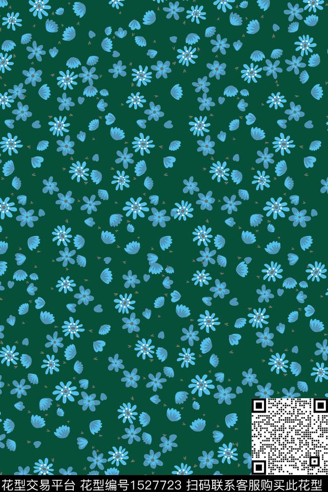 民族风花卉大牌风数码印花华亿平台下载（图片编号: 1527723） - 瓦栏（Walan）
