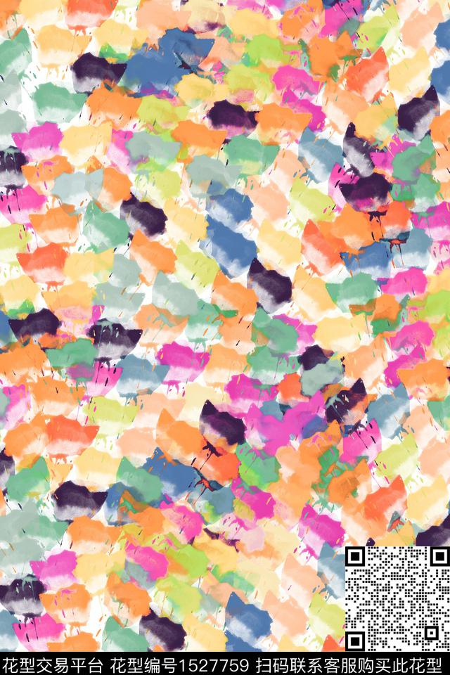 抽象男装休闲家居服数码印花华亿平台下载（图片编号: 1527759） - 瓦栏（Walan）