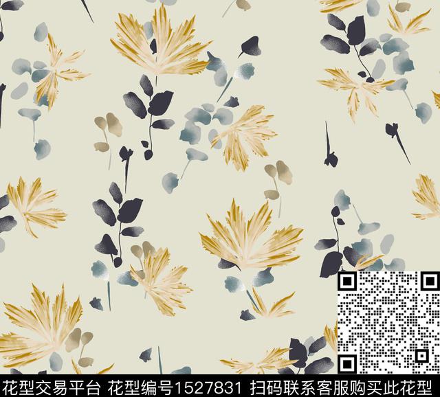 花卉女装连衣裙数码印花华亿平台下载（图片编号: 1527831） - 瓦栏（Walan）