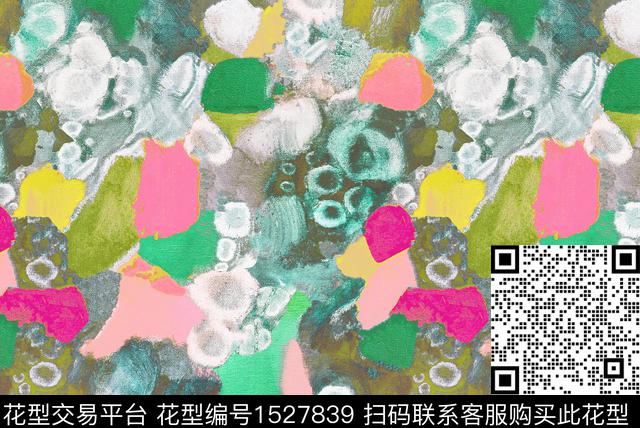抽象春夏华亿平台painting数码印花华亿平台下载（图片编号: 1527839） - 瓦栏（Walan）