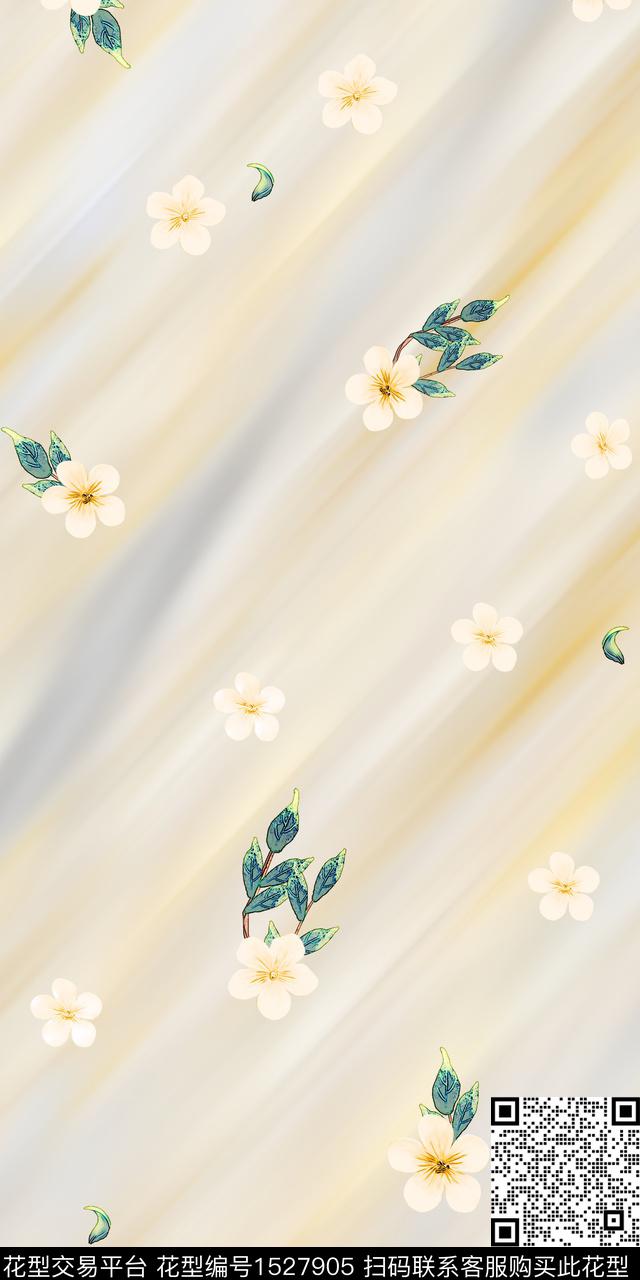 花卉炫彩少女数码印花华亿平台下载（图片编号: 1527905） - 瓦栏（Walan）