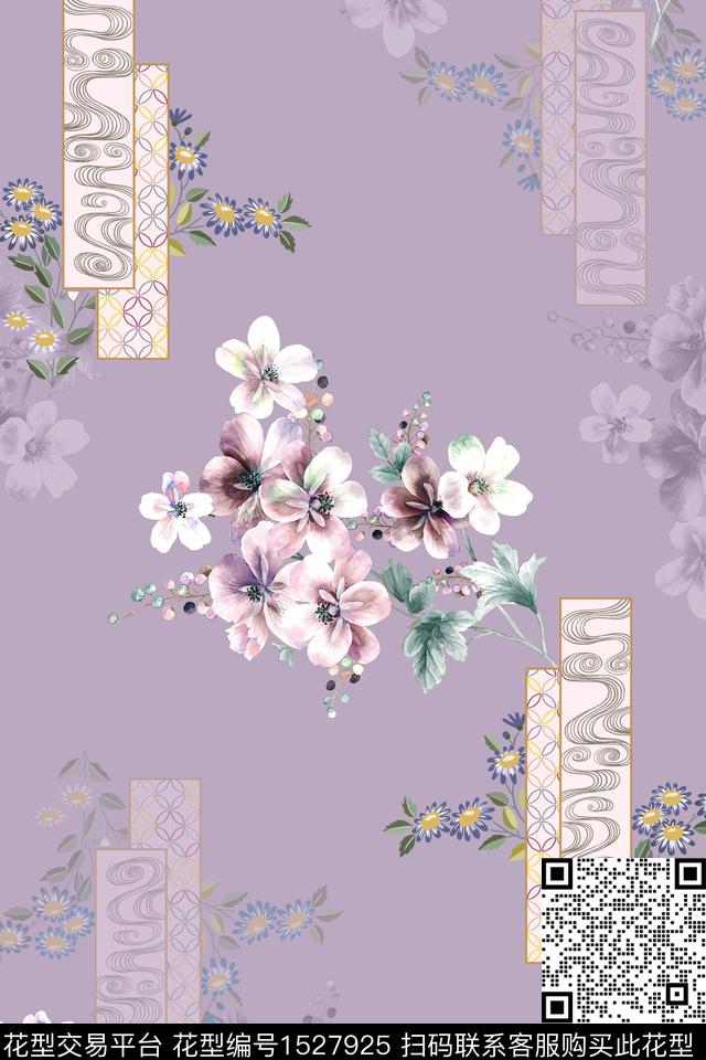 花卉水彩华亿平台植物华亿平台数码印花华亿平台下载（图片编号: 1527925） - 瓦栏（Walan）