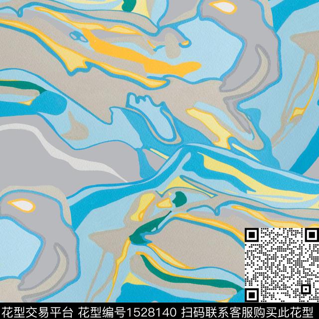 几何肌理数码印花华亿平台下载（图片编号: 1528140） - 瓦栏（Walan）