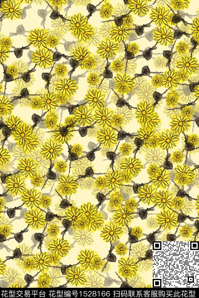 女装小碎花连衣裙数码印花华亿平台下载（图片编号: 1528166） - 瓦栏（Walan）