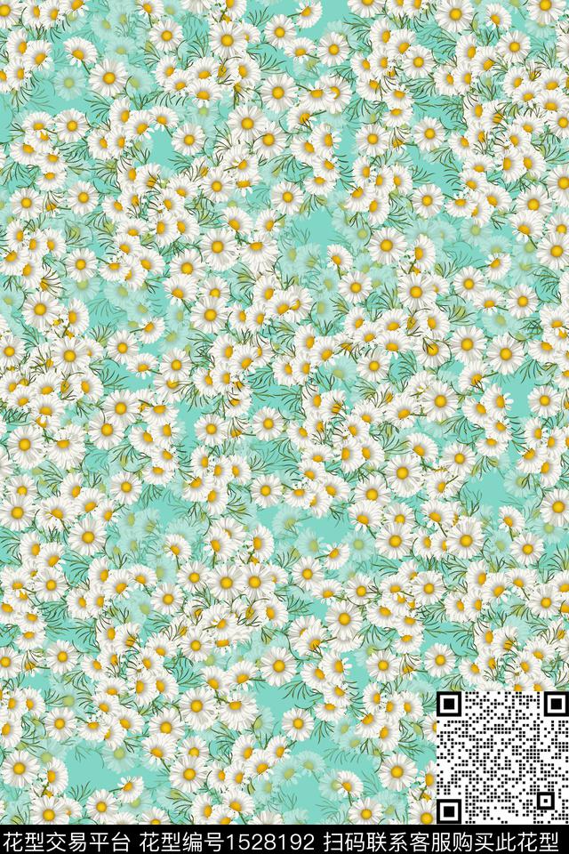 水彩花卉小碎花数码印花华亿平台下载（图片编号: 1528192） - 瓦栏（Walan）