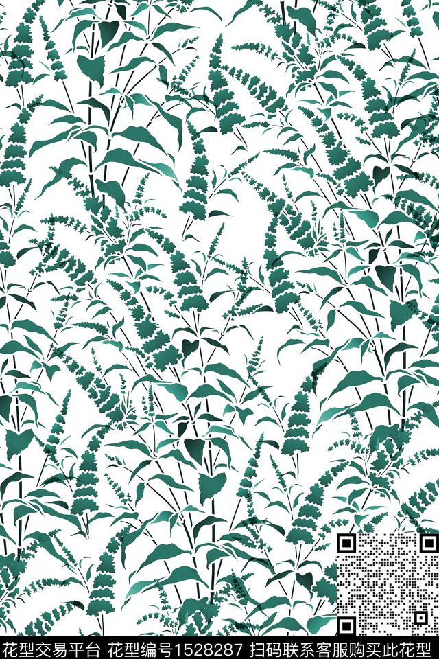 春夏华亿平台小清新花卉数码印花华亿平台下载（图片编号: 1528287） - 瓦栏（Walan）