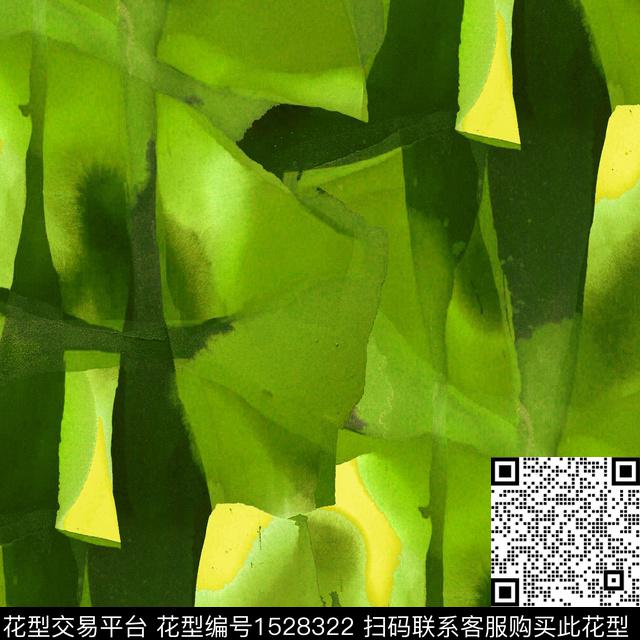 水彩抽象男装扎染华亿平台数码印花华亿平台下载（图片编号: 1528322） - 瓦栏（Walan）