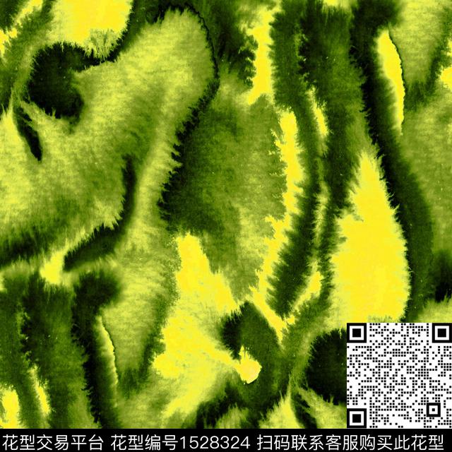 水彩抽象男装晕染肌理数码印花华亿平台下载（图片编号: 1528324） - 瓦栏（Walan）