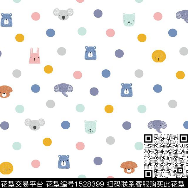 波点卡通童装传统印花华亿平台下载（图片编号: 1528399） - 瓦栏（Walan）