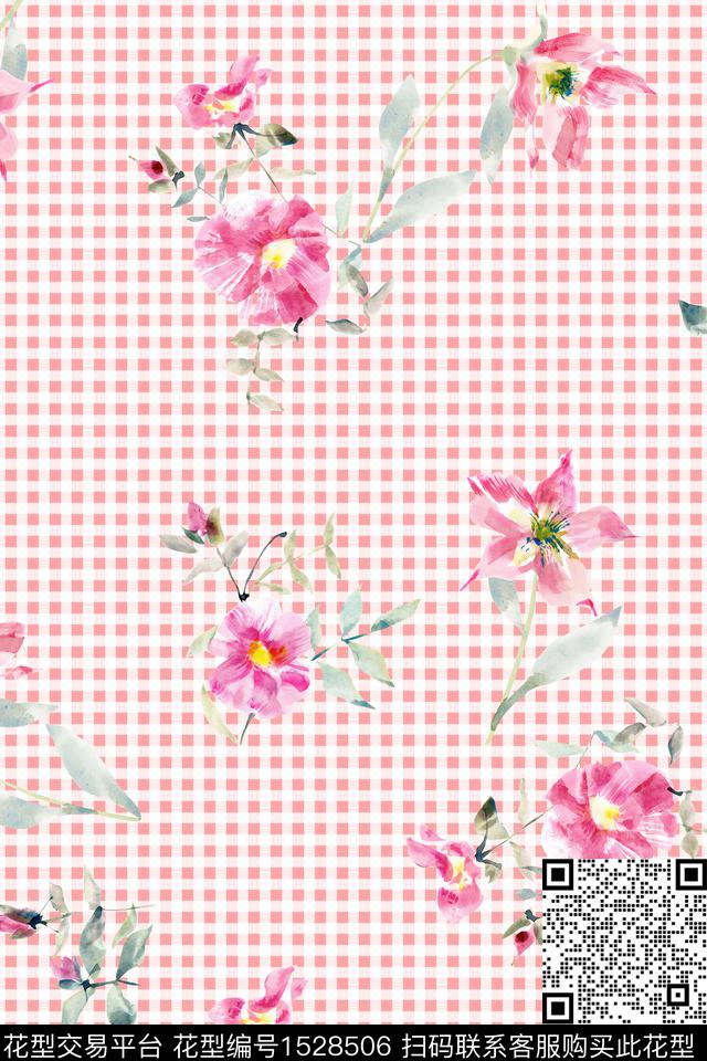 春夏华亿平台花卉女装数码印花华亿平台下载（图片编号: 1528506） - 瓦栏（Walan）