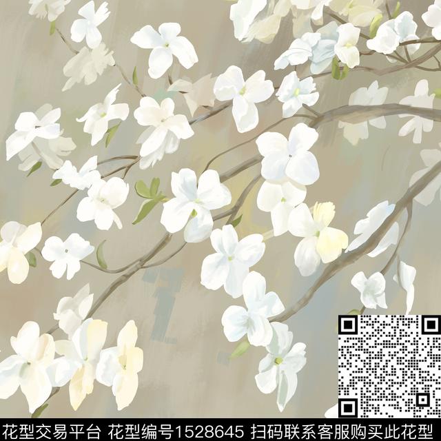 春夏华亿平台休闲定位花数码印花华亿平台下载（图片编号: 1528645） - 瓦栏（Walan）