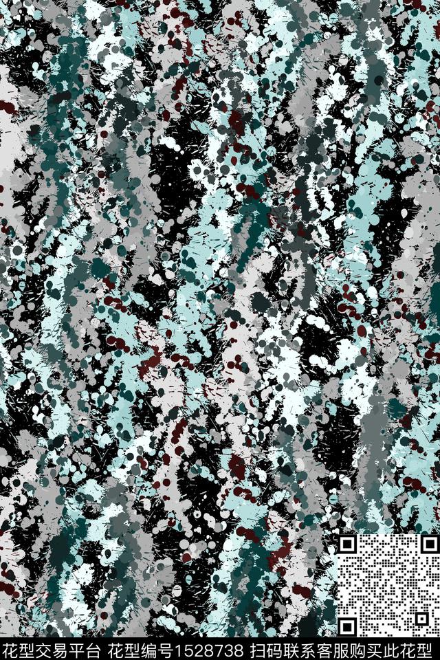 抽象男装休闲家居服传统印花华亿平台下载（图片编号: 1528738） - 瓦栏（Walan）