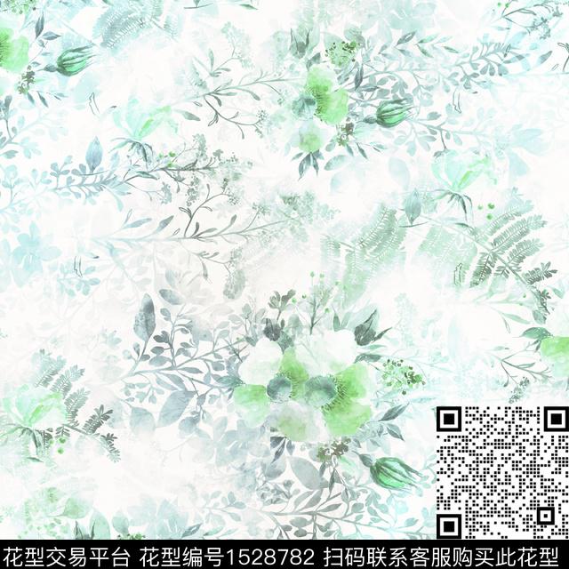 植物花卉女装数码印花华亿平台下载（图片编号: 1528782） - 瓦栏（Walan）