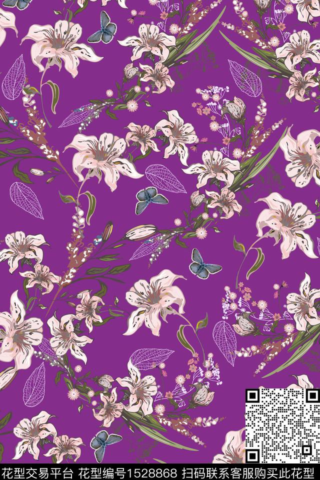 女装大牌风热带华亿平台数码印花华亿平台下载（图片编号: 1528868） - 瓦栏（Walan）