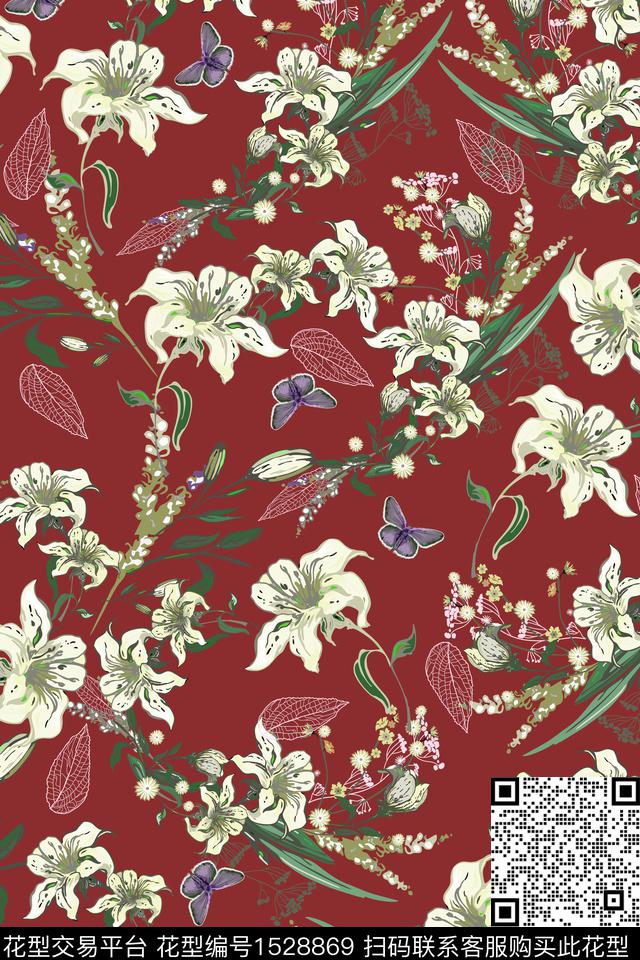 女装大牌风热带华亿平台数码印花华亿平台下载（图片编号: 1528869） - 瓦栏（Walan）