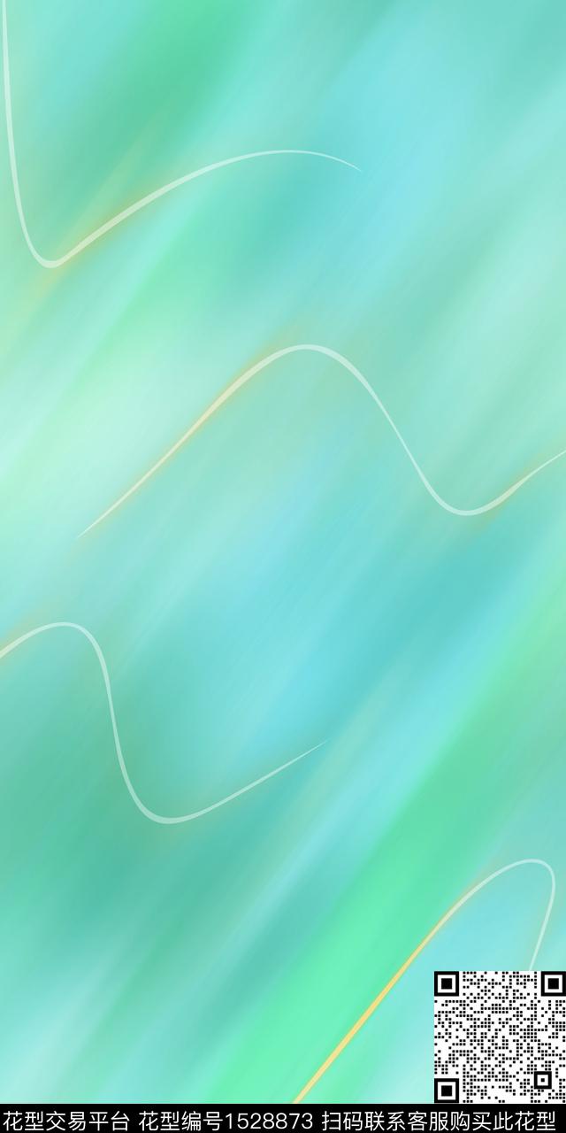 抽象线条炫彩数码印花华亿平台下载（图片编号: 1528873） - 瓦栏（Walan）