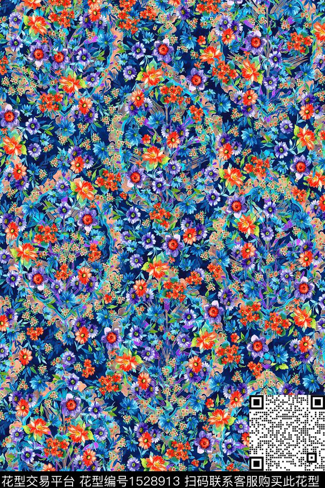 女装春夏华亿平台淑女数码印花华亿平台下载（图片编号: 1528913） - 瓦栏（Walan）