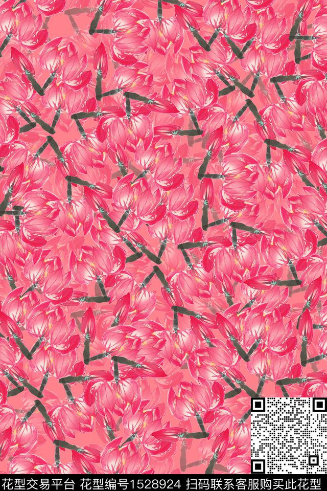 春夏华亿平台小花连衣裙数码印花华亿平台下载（图片编号: 1528924） - 瓦栏（Walan）