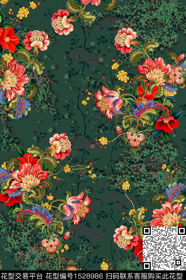 女装春夏华亿平台香云纱数码印花华亿平台下载（图片编号: 1528986） - 瓦栏（Walan）