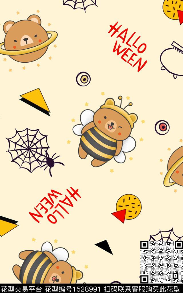 动物卡通童装传统印花华亿平台下载（图片编号: 1528991） - 瓦栏（Walan）