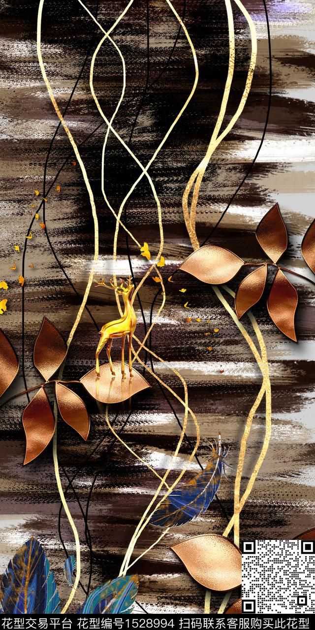 春夏华亿平台香云纱花卉数码印花华亿平台下载（图片编号: 1528994） - 瓦栏（Walan）