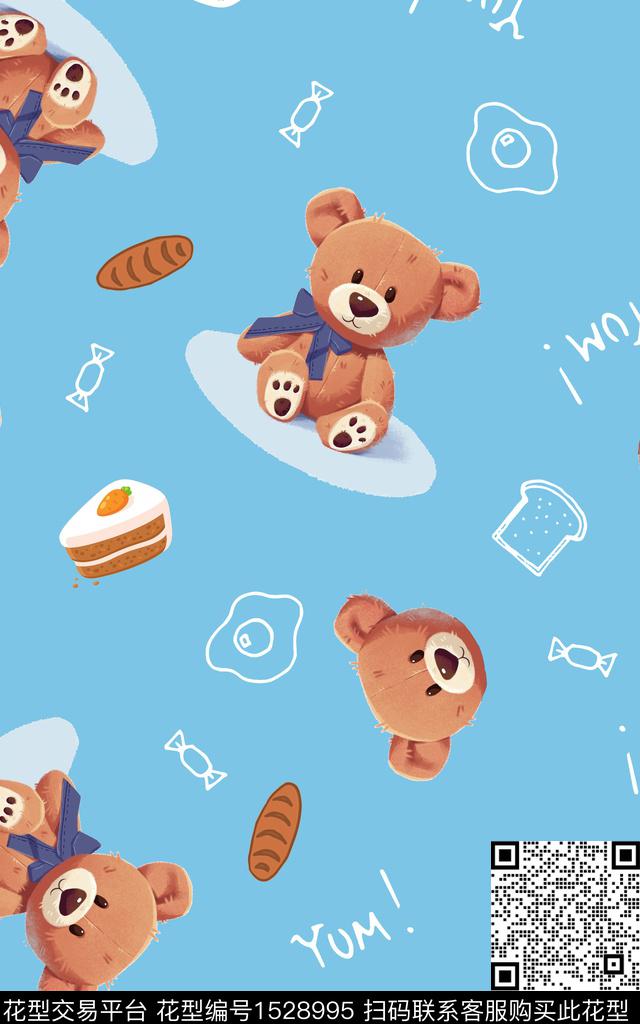 动物卡通童装传统印花华亿平台下载（图片编号: 1528995） - 瓦栏（Walan）