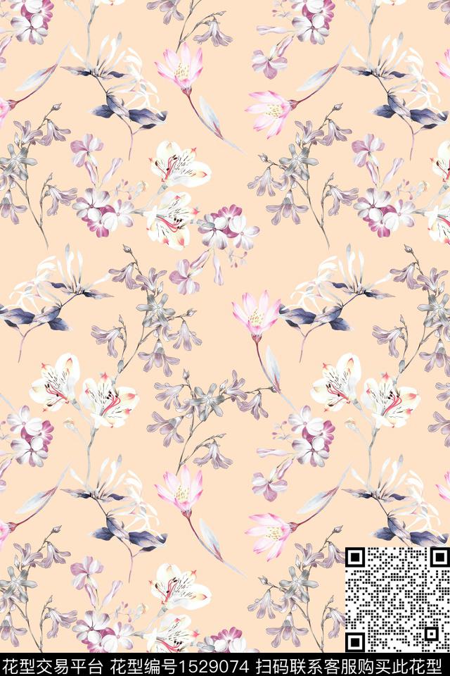 女装春夏华亿平台花卉数码印花华亿平台下载（图片编号: 1529074） - 瓦栏（Walan）