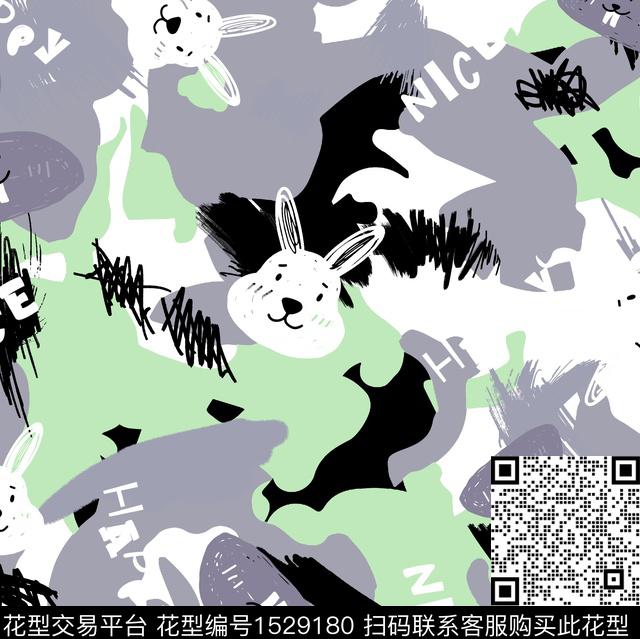 卡通动物可爱趣味传统印花华亿平台下载（图片编号: 1529180） - 瓦栏（Walan）